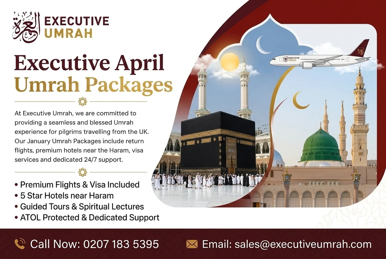 Executive April Umrah Packages